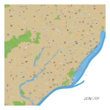 map of new jersey sticker