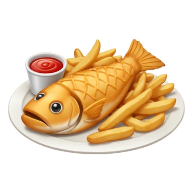Fish And Chips Food sticker