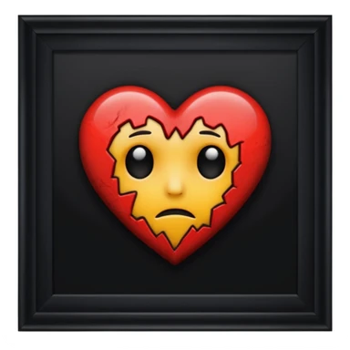 Black heartbreak from the middle sticker