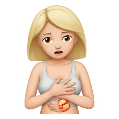 FEMME AVEC DOULEUR AU VENTRE sticker