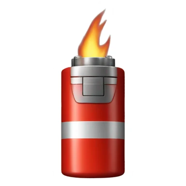 Unique Red battery fire sticker