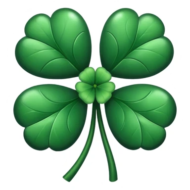 Siyah 5 yaprakli yonca sticker