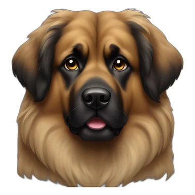 Leonberger black face sticker