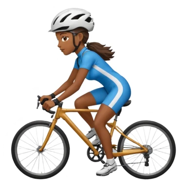 City Cyclist black woman sticker