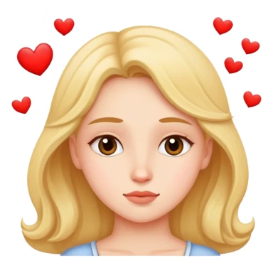 a girl dreaming about love sticker