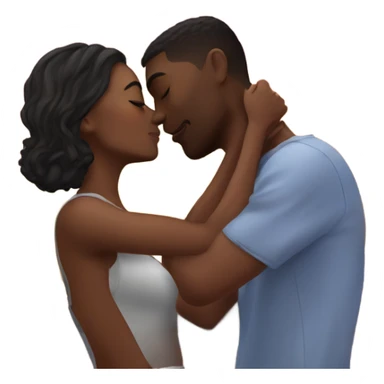 Couple kissing infront of a sunset  sticker