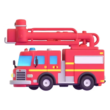 red fire truck sticker