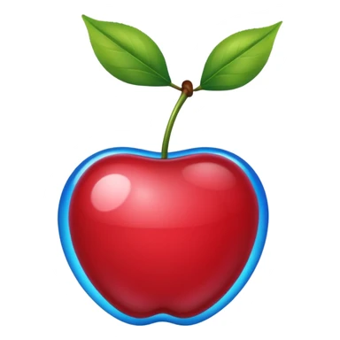 Une  cerise bleu  ios 8 sticker