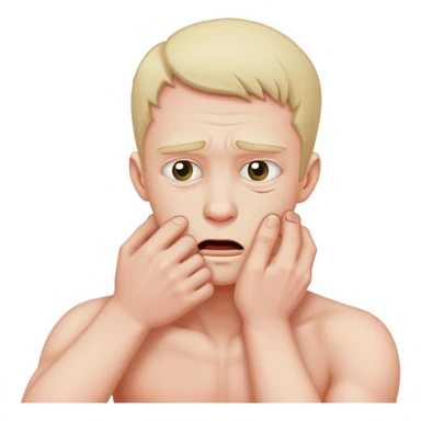 Guy strangling himself  sticker