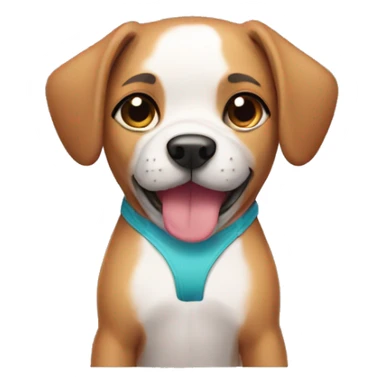 Dog wearing bikini sticker