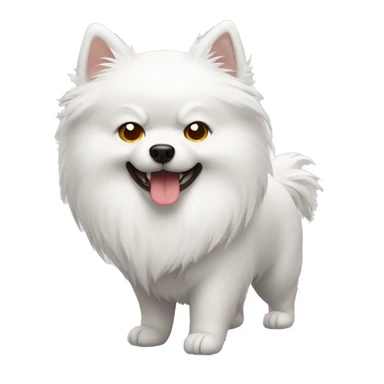 japanese spitz dog angry sticker