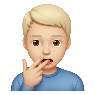 Un labio mordiendo un dedo  sticker