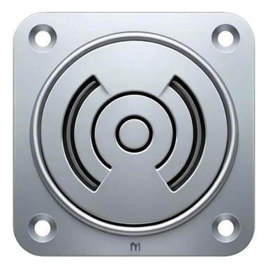mac os icon metal mute no sound audio  🔇  sticker