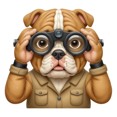 Bulldog binoculars  sticker