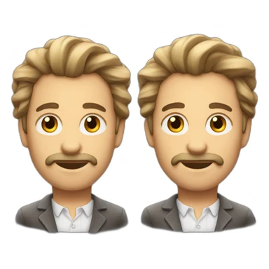 Monsieur aux cheveux longs  sticker