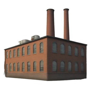 old factory with chimney sticker