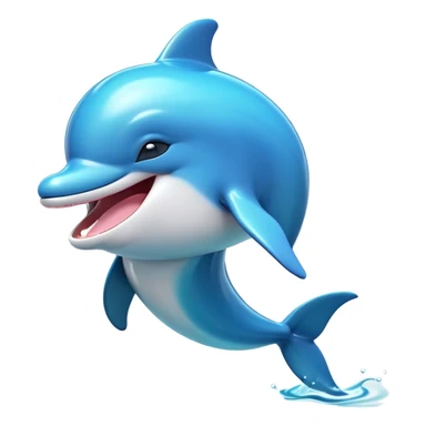 Cinematic Cute Yawning Bottlenose Dolphin Portrait Emoji, Head tilted slightly with a dramatic, wide-open yawn, showcasing a sleek, shiny glossy body with softly curved fins and drowsy, half-closed eyes, Simplified yet irresistibly adorable features, highly detailed, glowing with a soft, cozy aquatic glow, high shine, relaxed yet expressive, stylized with a hint of whimsical marine ease, soft glowing outline, capturing the essence of a drowsy yet affectionate dolphin that appears ready to stretch out and yawn its way out of the screen! sticker