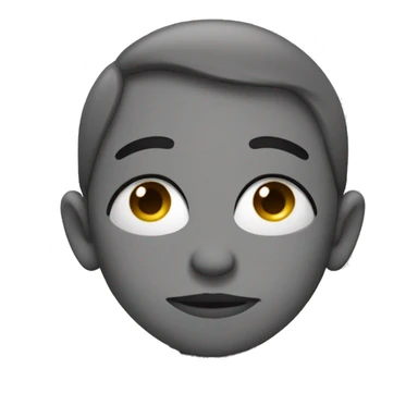 Teary eyed kissy face with peace sign sticker