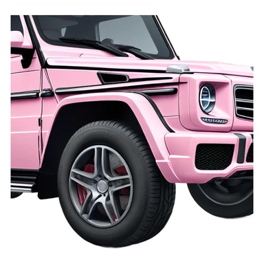 Mercedes-Benz G63 AMG light pink sticker