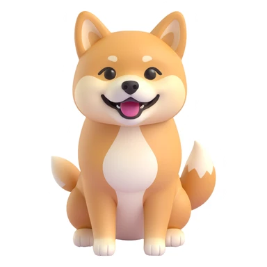 shiba inu happy sticker