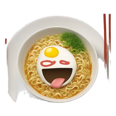 buldak ramen on the plate sticker