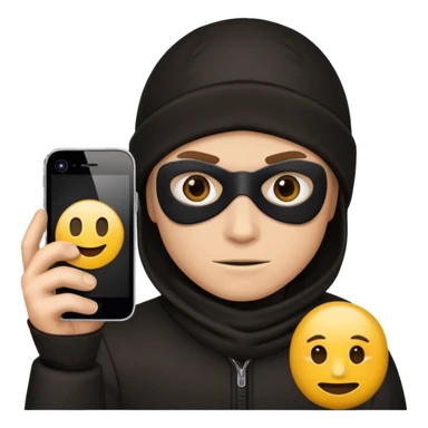 Robber iPhone emoji sticker