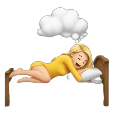 girl farting in bed sticker