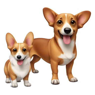 Dachshund and Corgi sticker