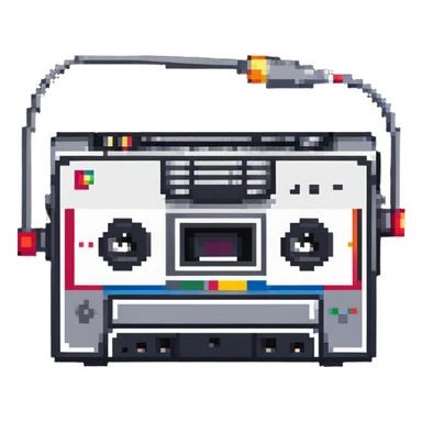 Sony Walkman cassette player from 1990s era sticker