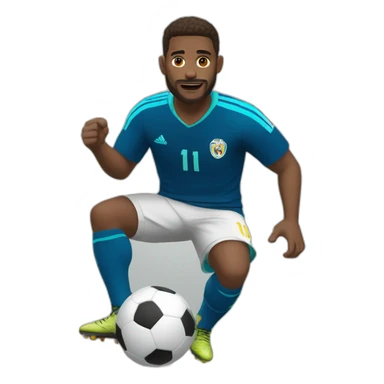 jugador de futbol ok sticker
