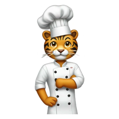 tiger chef sticker