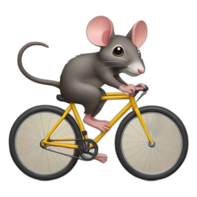 RATÓN EN BICICLETA sticker