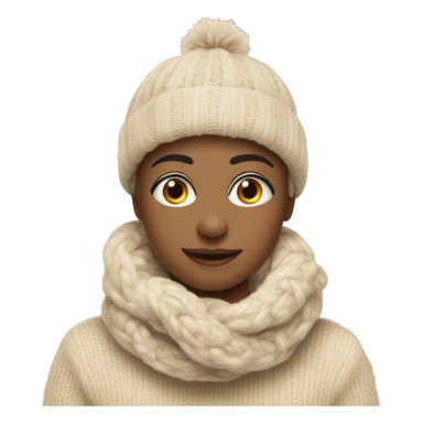 Christmas cozy beige accesories  sticker