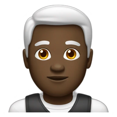 Black american stanford with white chest sticker