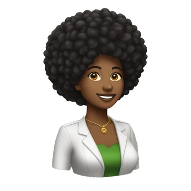 Mulher preta cabelo afro tocando bandolim escrito atrás clube do choro de Brasília. sticker