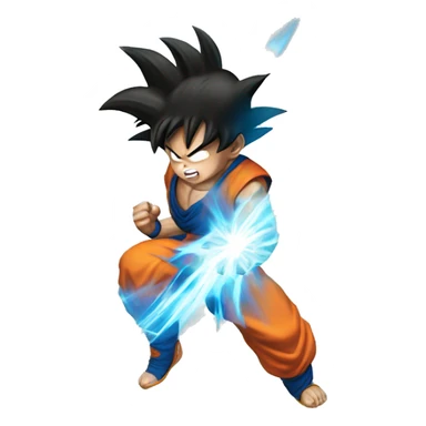 Goku using kamehameha sticker