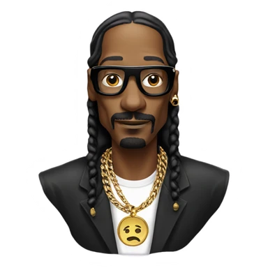 Snoop Dogg with a gold chain sticker