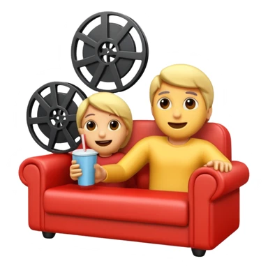 3d movie scene sticker
