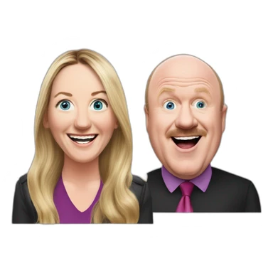 Victoria Coren-Mitchell and Phil Mitchell chuckle brothers sticker