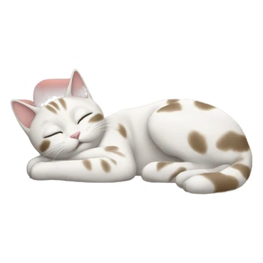 Cute cate napping on a couch sticker