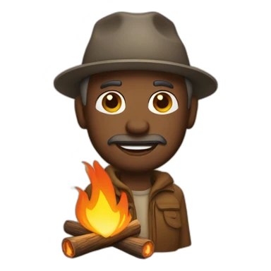 campfire man sticker