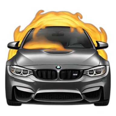 Angry Bmw m4  sticker