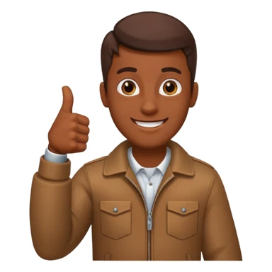 Buat gambar those bad tings guy dari sml yg sedang senang dan berikan jempol sticker