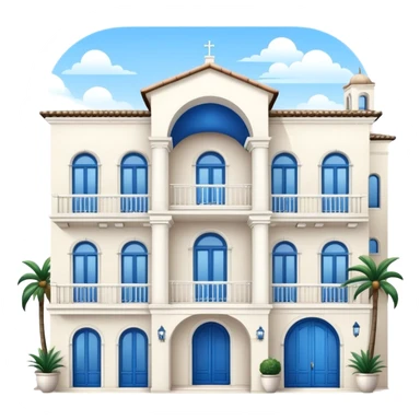 white villa sticker