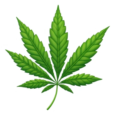 Weed leaf sticker
