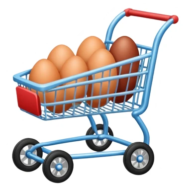 carrito de compras leche huevos carne pues que se vean sticker