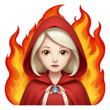 handmaids tale style woman burning house down sticker