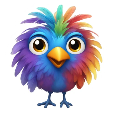 bird with a smile sticker
