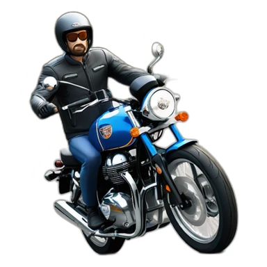 Royal Enfield Interceptor 650 Barcelona Blue sticker