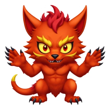Alpha demon furry sticker